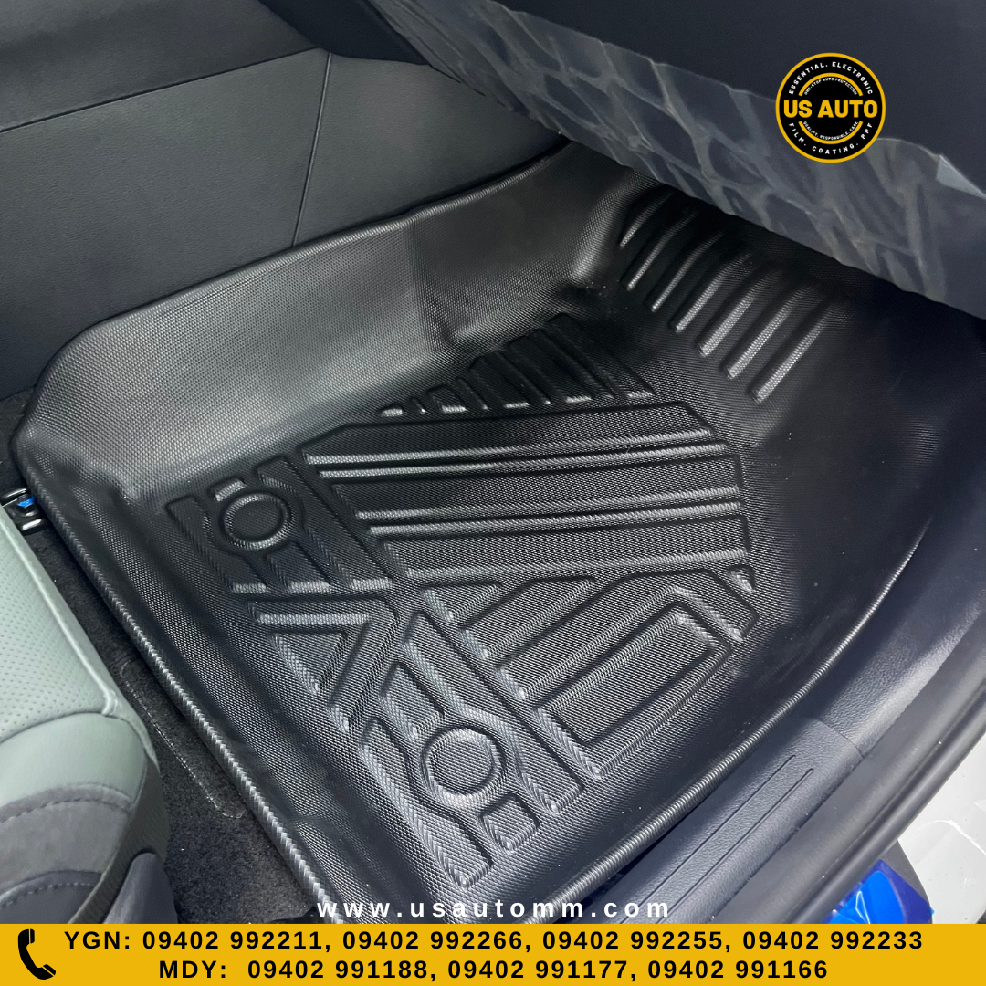 (HQ) TPE FLOOR MAT (2)ROWS (BLACK) KIA SPORTAGE (2021~2022)