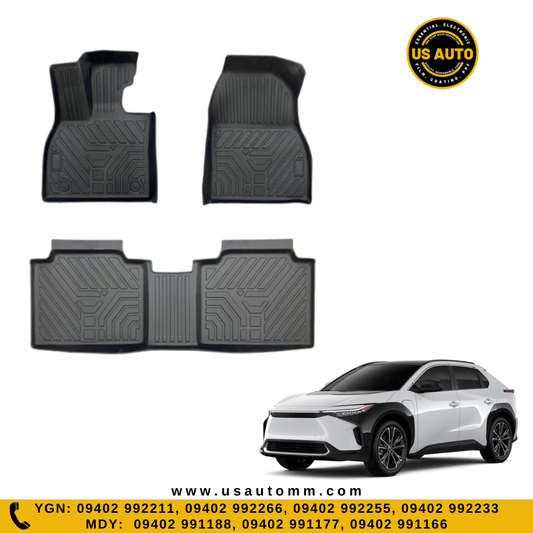 (HQ) TPE FLOOR MAT (2)ROWS (BLACK) TOYOTA BZ4X EV