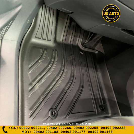 (HQ) TPE FLOOR MAT (2)ROWS (BLACK) TOYOTA BZ3 EV