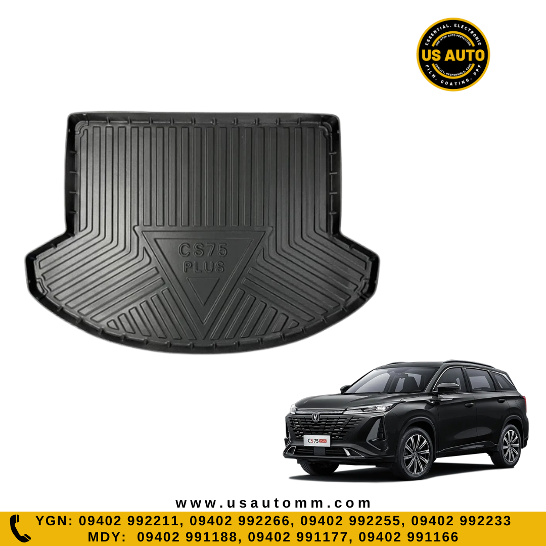 (HQ) TPE TRUNK MAT (BLACK) CHANGAN CS 75 PLUS (2021 UP)