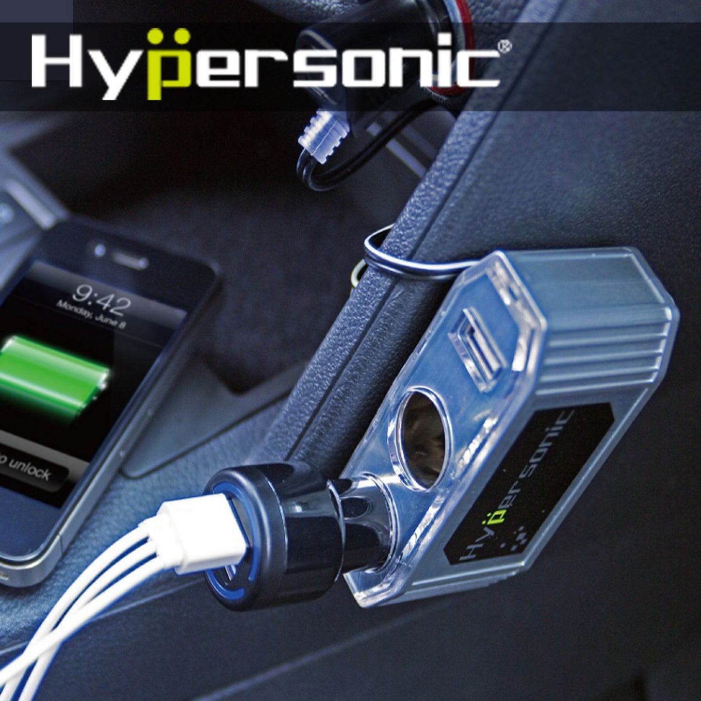 HYPERSONIC 1USB & TWIN SOCKETS (HP2678)