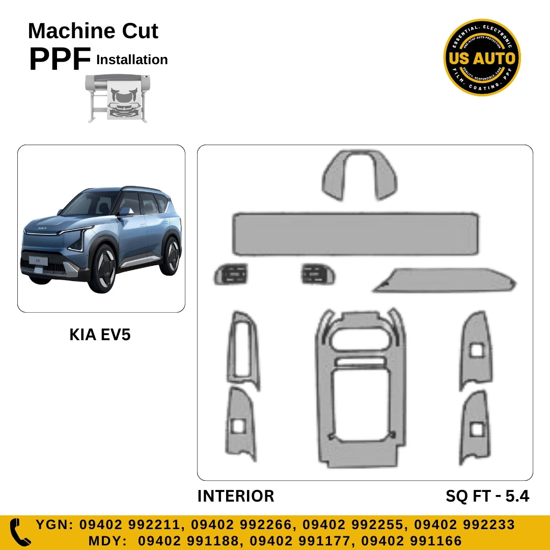 MACHINE CUT INTERIOR PPF KIA EV5 EV
