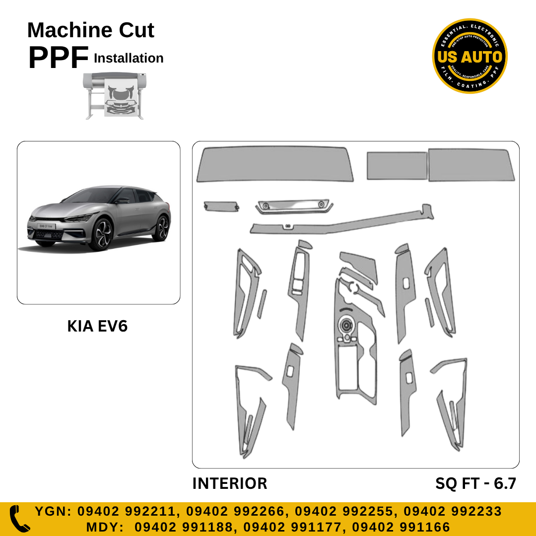 MACHINE CUT INTERIOR PPF KIA EV6 EV