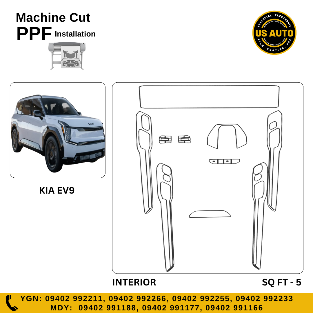 MACHINE CUT INTERIOR PPF KIA EV9