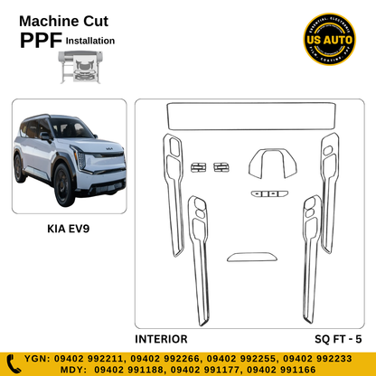 MACHINE CUT INTERIOR PPF KIA EV9