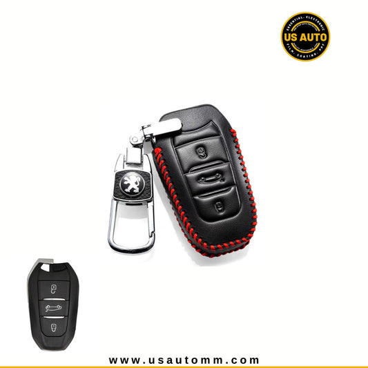 LEATHER KEY (BLACK) PEUGEOT UNI
