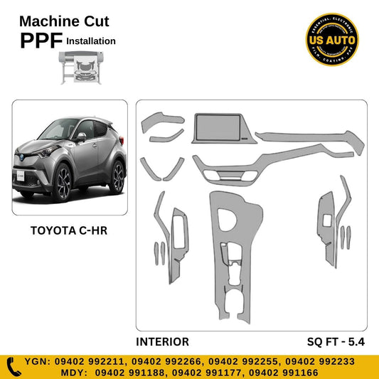 MACHINE CUT INTERIOR PPF TOYOTA CHR (2020 UP)