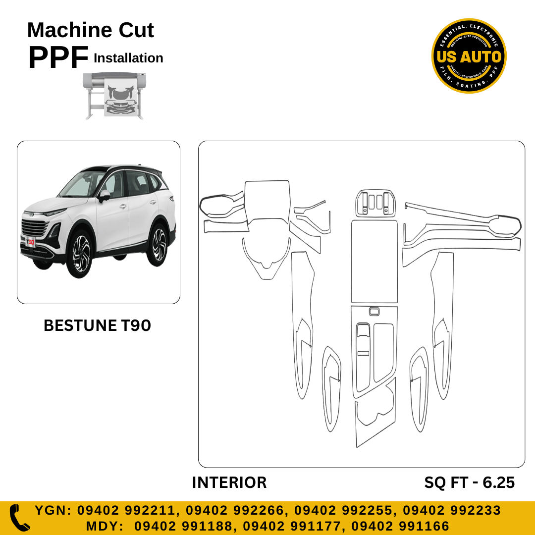 MACHINE CUT INTERIOR PPF BESTUNE T90 