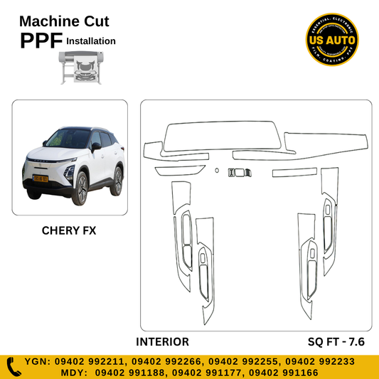 MACHINE CUT INTERIOR PPF CHERY FX
