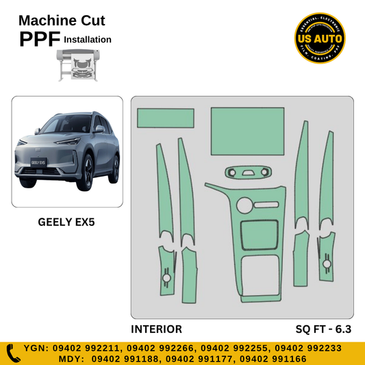 MACHINE CUT INTERIOR PPF GEELY EX5