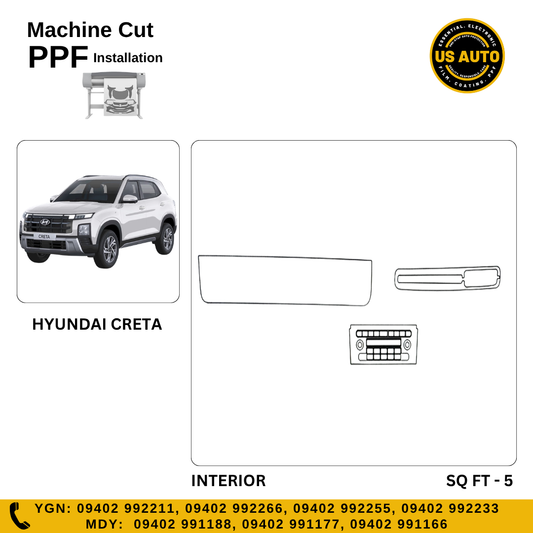 MACHINE CUT INTERIOR PPF HYUNDAI CRETA