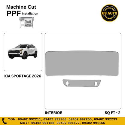 MACHINE CUT INTERIOR PPF KIA SPORTAGE (2026 UP)
