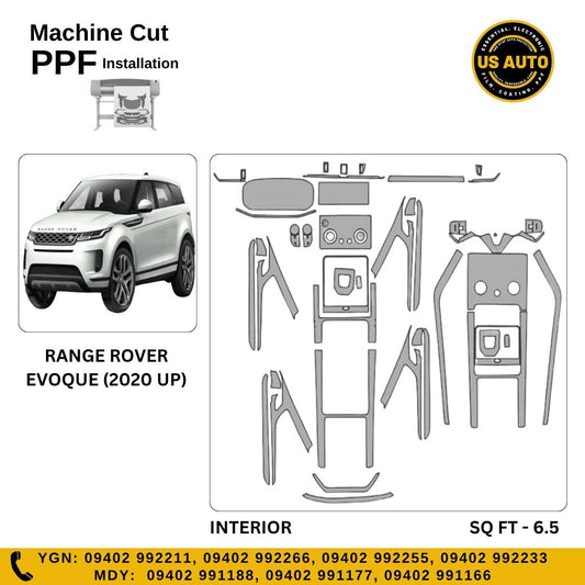 MACHINE CUT INTERIOR PPF LAND ROVER RANGE ROVER EVOQUE (2020 UP)