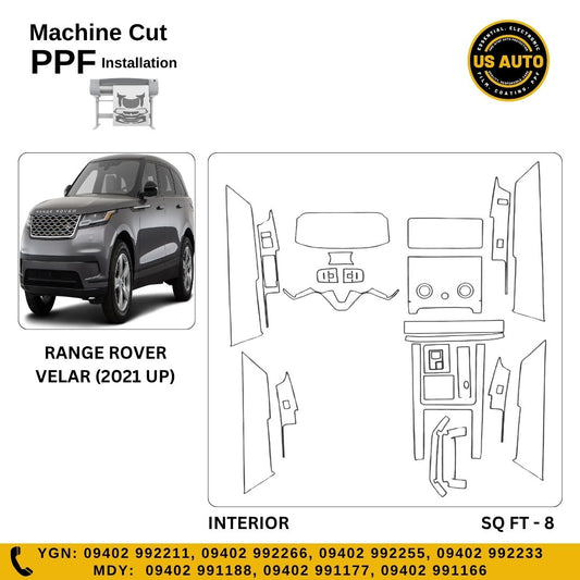 MACHINE CUT INTERIOR PPF LAND ROVER RANGE ROVER VELAR (2021 UP)