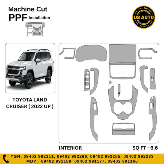 MACHINE CUT INTERIOR PPF TOYOTA LANDCRUSIER (2022 UP)