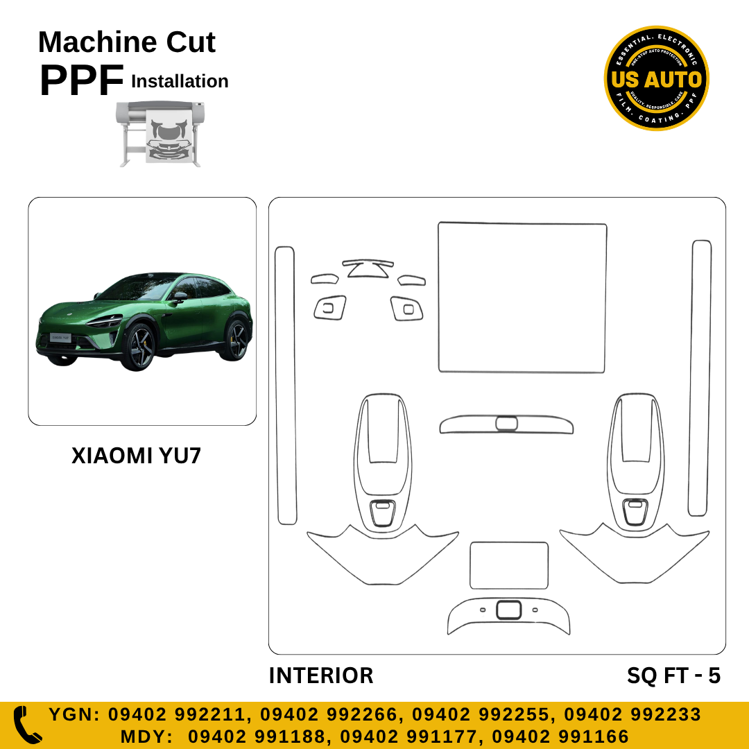 MACHINE CUT INTERIOR PPF XIAOMI YU7 EV