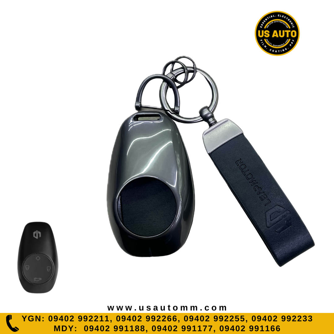 METAL KEY COVER (BLACK) LEAP UNI EV