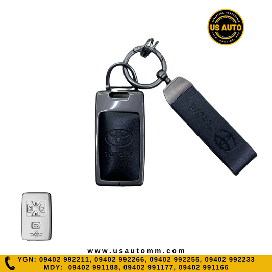 METAL KEY COVER (BLACK) TOYOTA UNI (H)