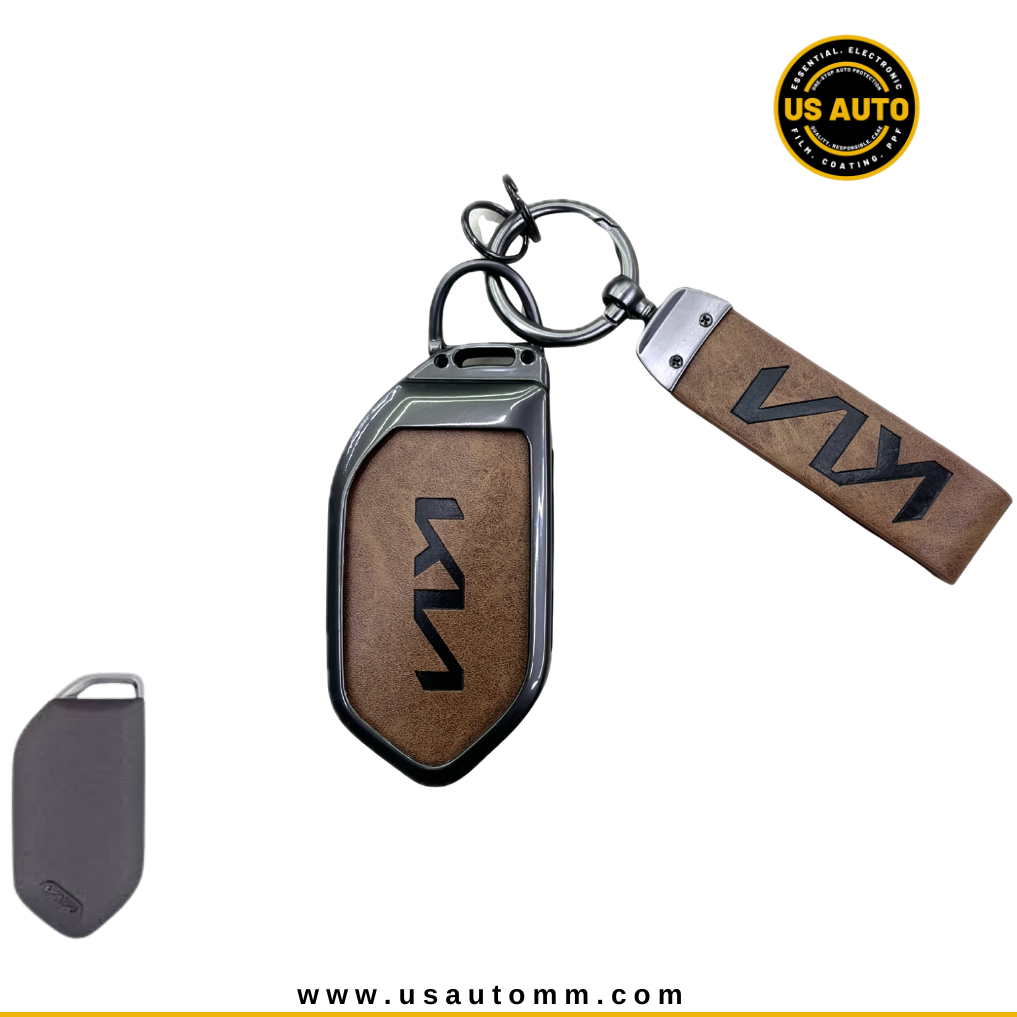 METAL KEY COVER (BROWN) KIA UNI (D) 