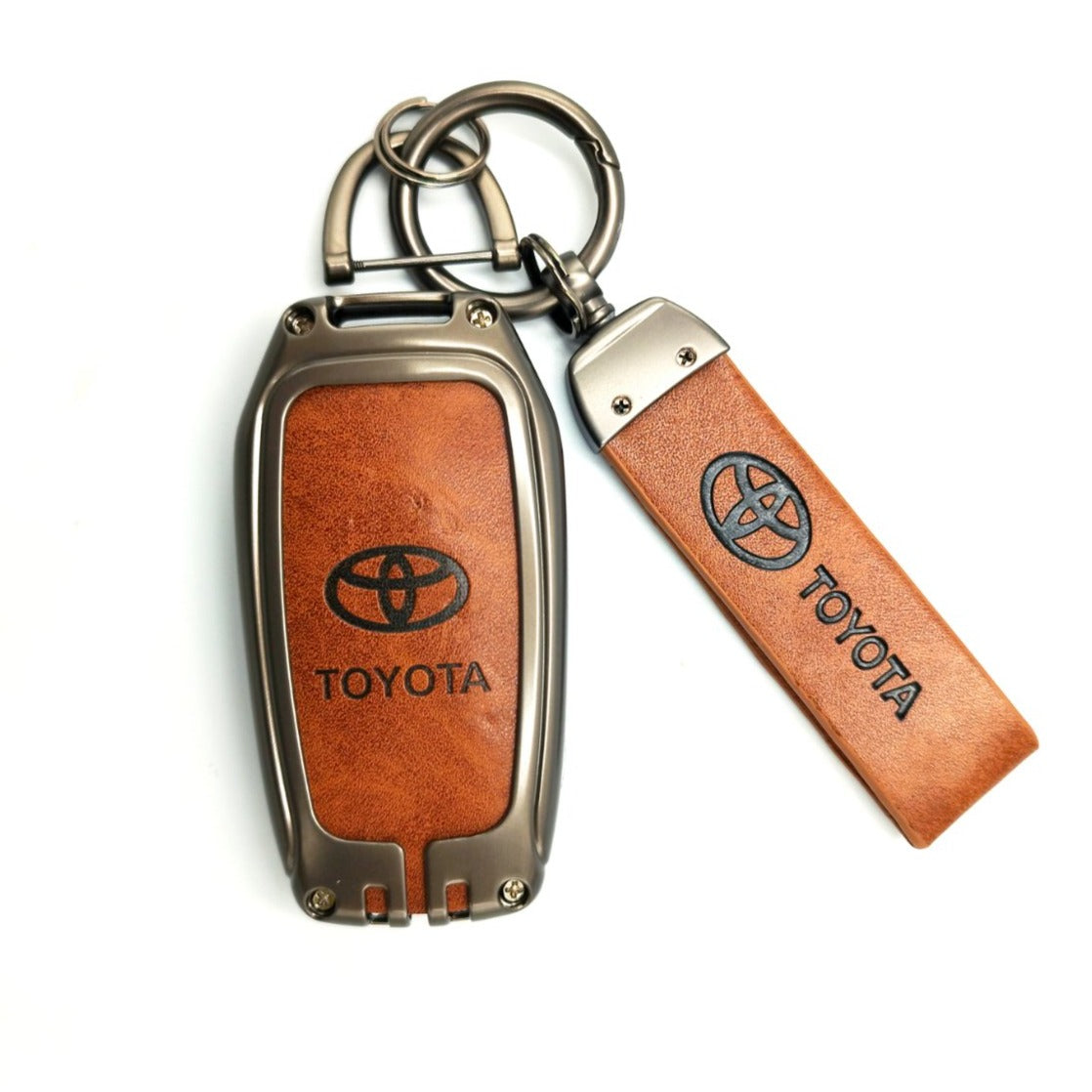 METAL KEY COVER (BROWN) TOYOTA UNI (F)