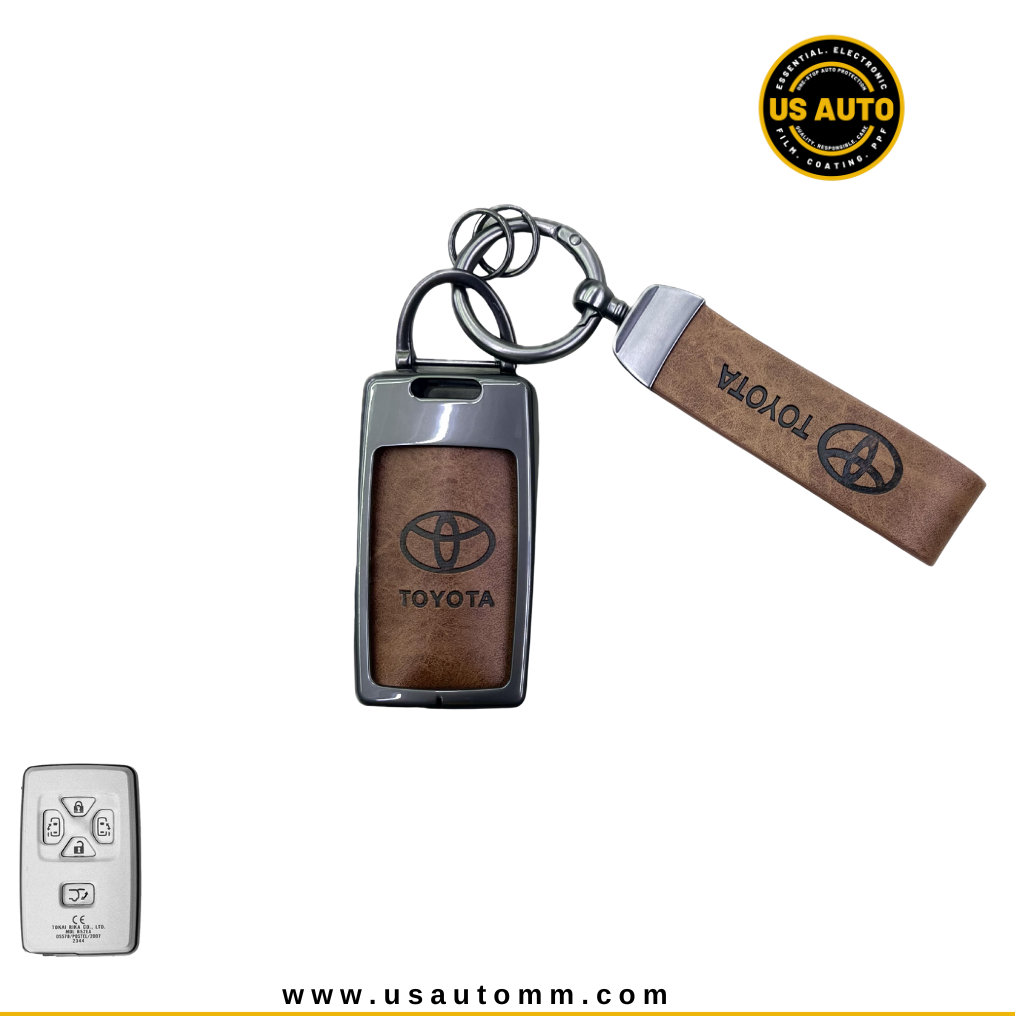 METAL KEY COVER (BROWN) TOYOTA UNI (H)