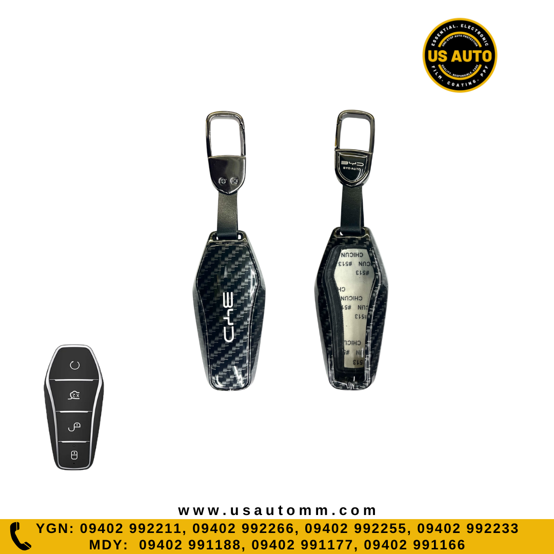 METAL KEY COVER (CARBON) BYD UNI EV