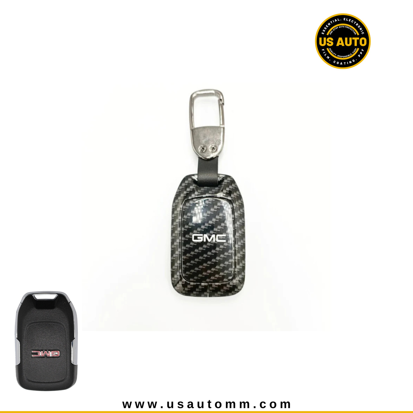 METAL KEY COVER (CARBON) GMC UNI