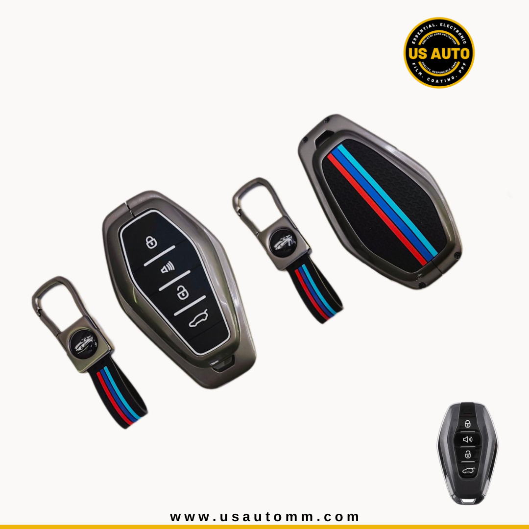 METAL KEY COVER (BLACK) JETOUR UNI (A)