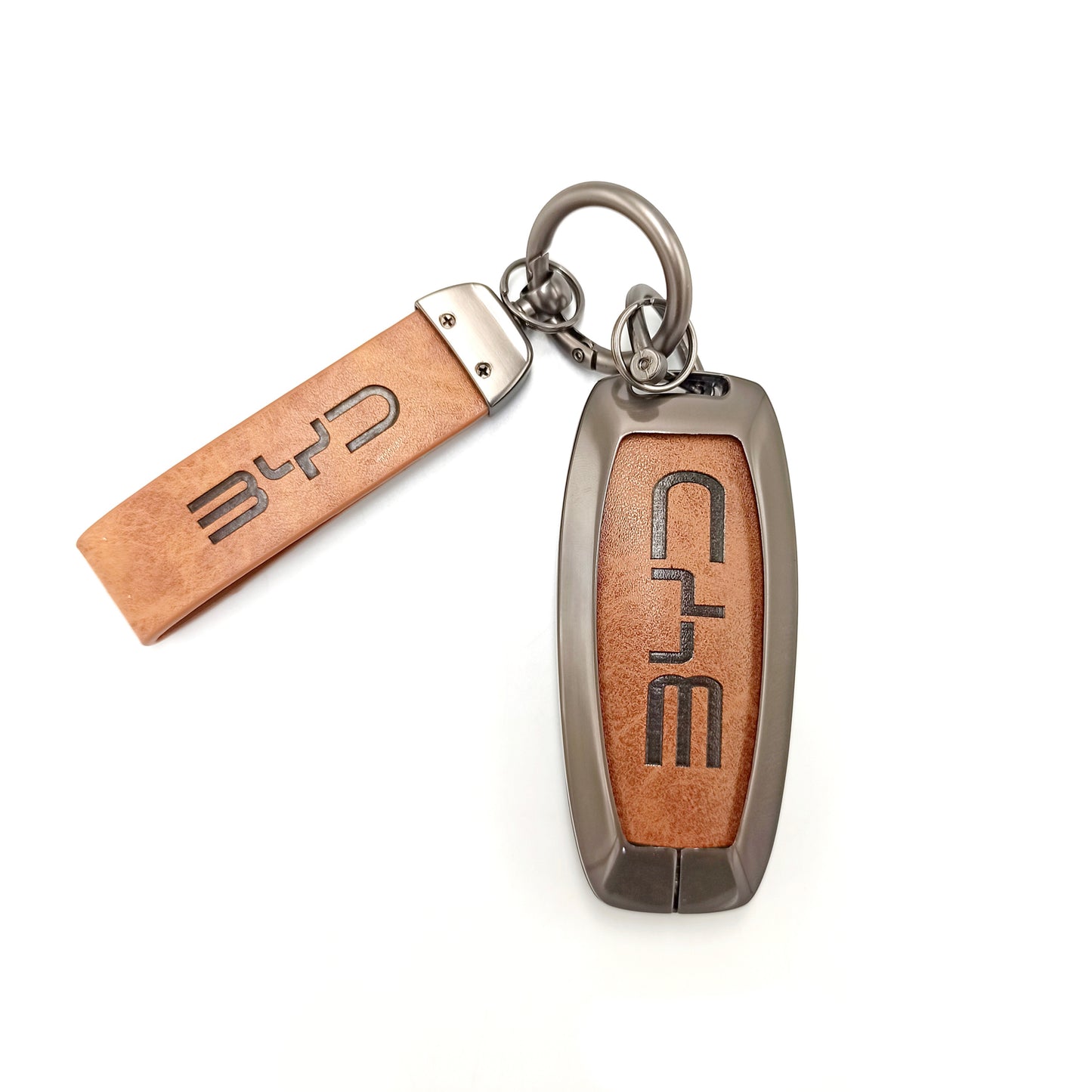 METAL KEY COVER (BROWN) BYD UNI (A)