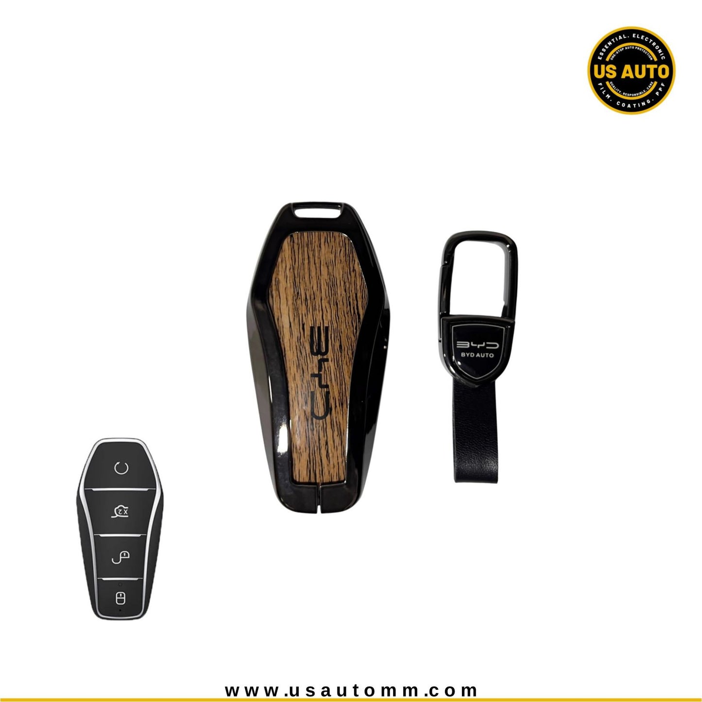 METAL KEY COVER (BROWN) BYD UNI EV