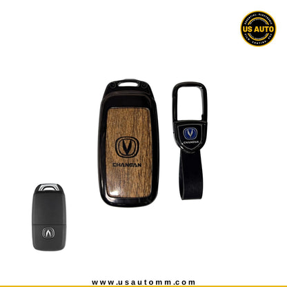 METAL KEY COVER (BROWN) CHANGAN UNI (A)