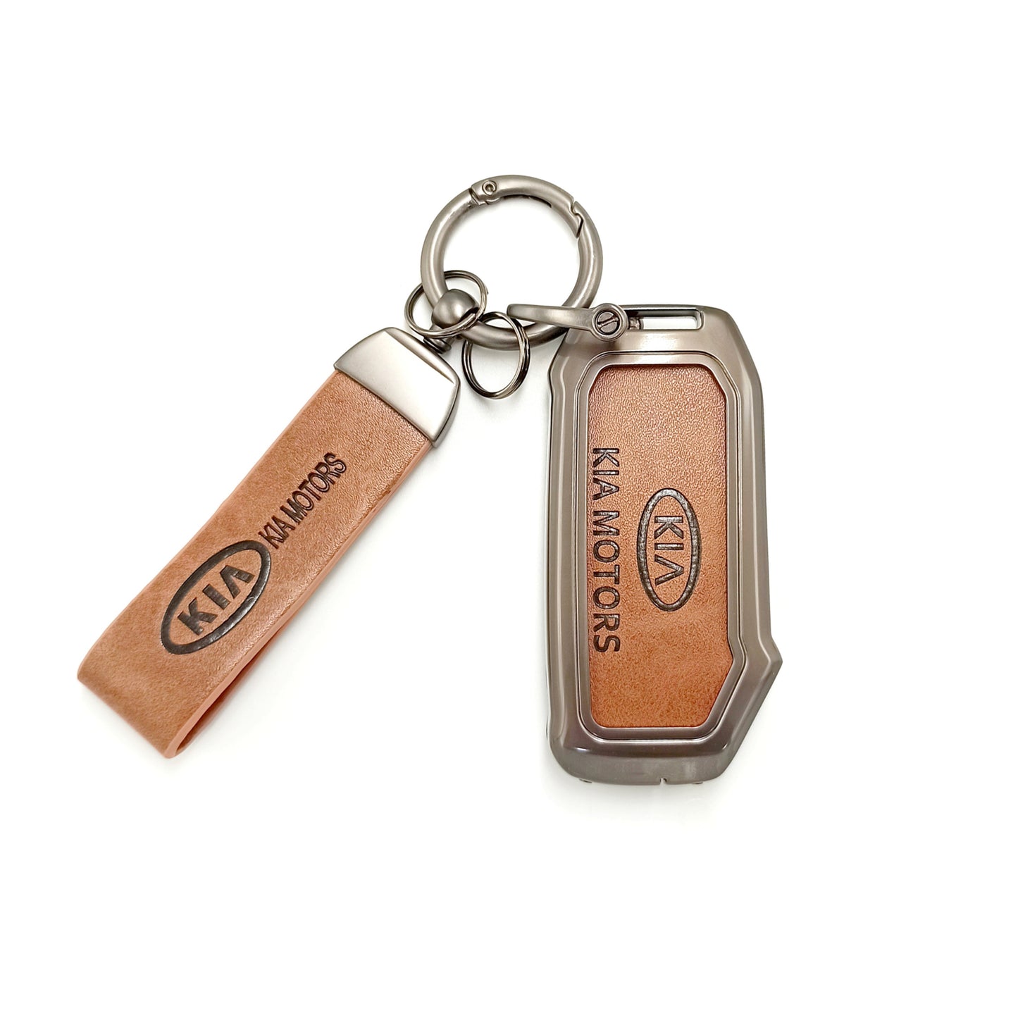 METAL KEY COVER (BROWN) KIA UNI (C)