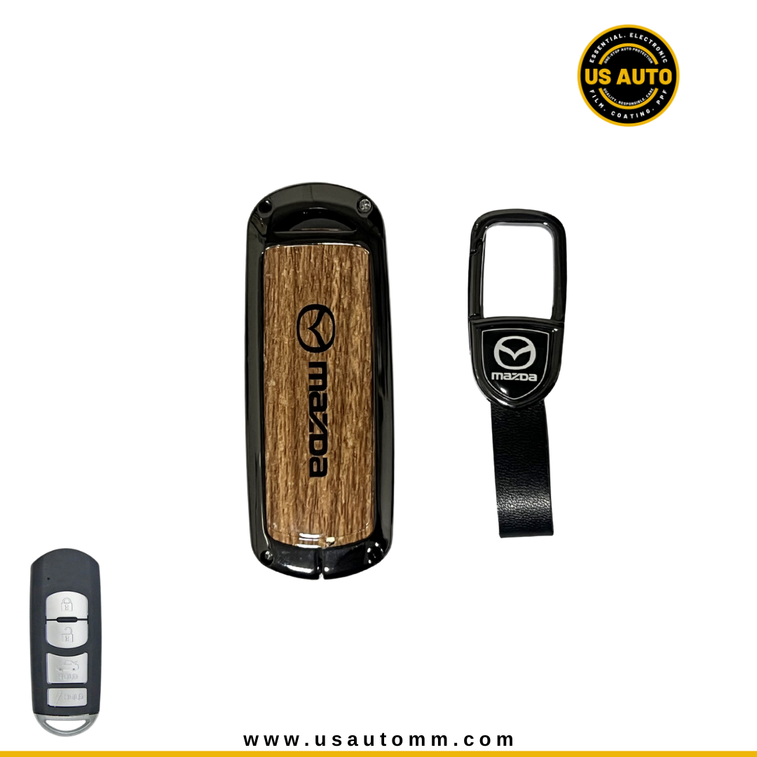 METAL KEY COVER (BROWN) MAZDA UNI
