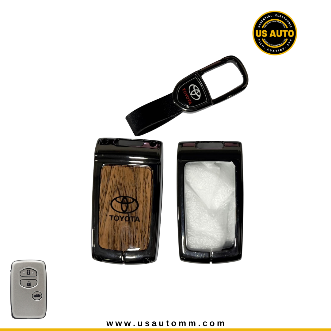 METAL KEY COVER (BROWN) TOYOTA CROWN (2004 UP)