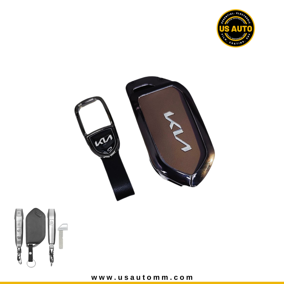 METAL KEY COVER (COFFEE) KIA UNI (D)