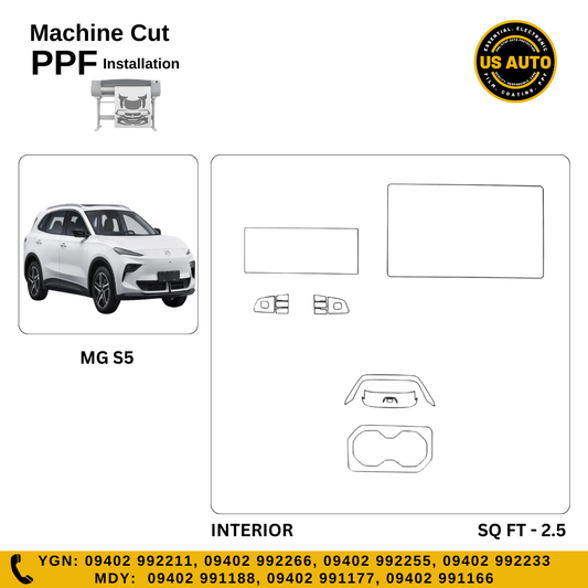 MACHINE CUT INTERIOR PPF MG S5 EV