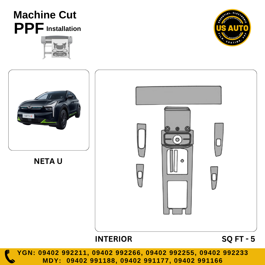 MACHINE CUT INTERIOR PPF NETA U EV – US AUTO
