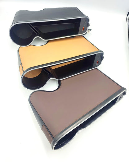 POCKET STORAGE BOX WITH USB (COFFEE)