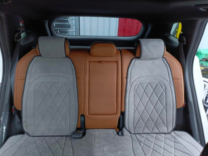 RAYMAX LUXURY SUEDE SEAT PAD FULL SET (GREY)