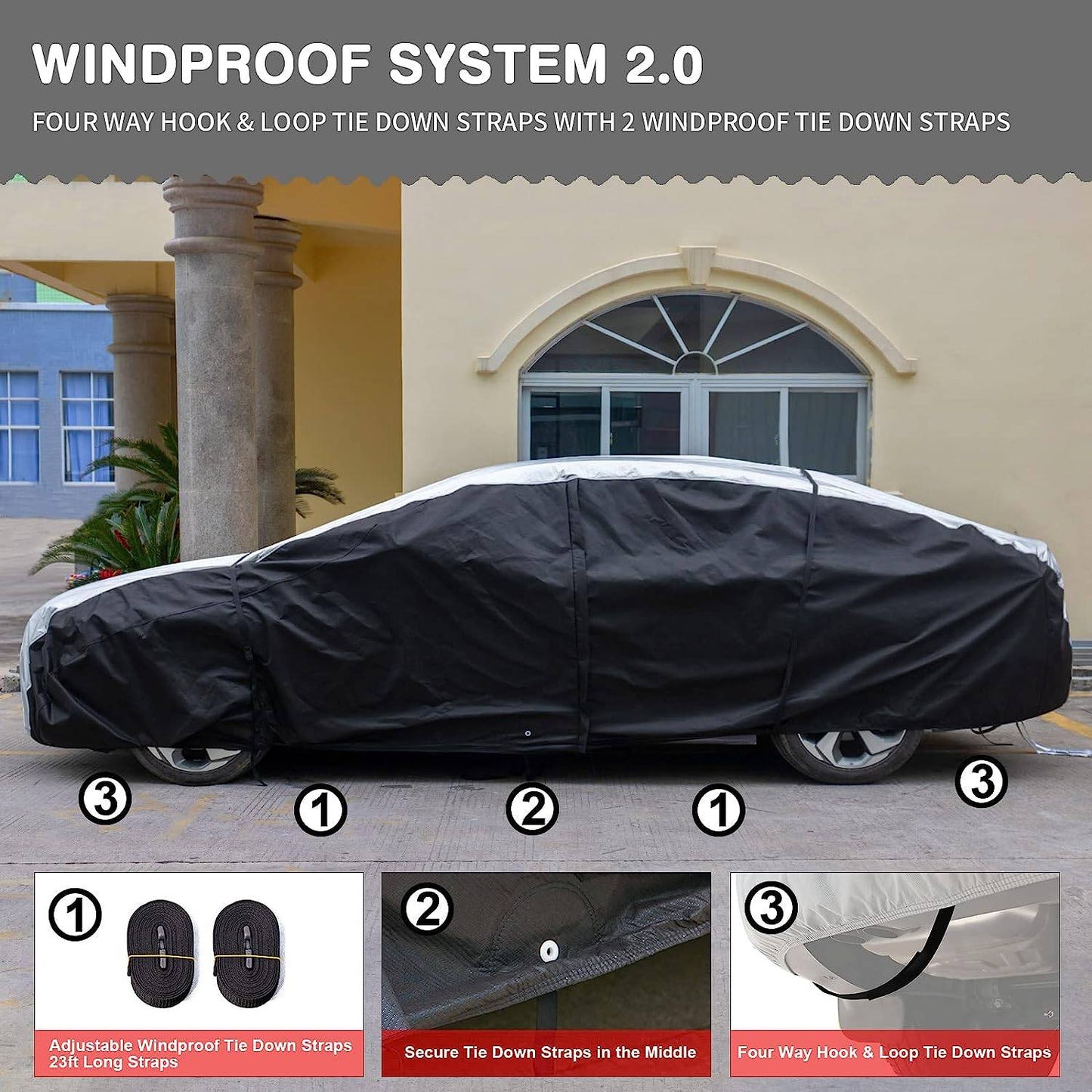 RAYMAX PREMIUM CAR COVER (SUV-M)