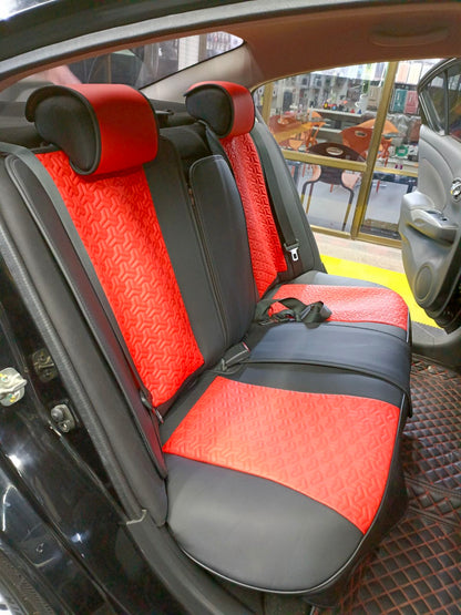 RAYMAX PREMIUM SEAT COVER (H- 2022CX- 12) (1)SET (BLACK + RED)