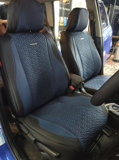 RAYMAX PREMIUM  SEAT COVER (H- 2022CX- 12) (1)SET_(BLACK + BLUE)