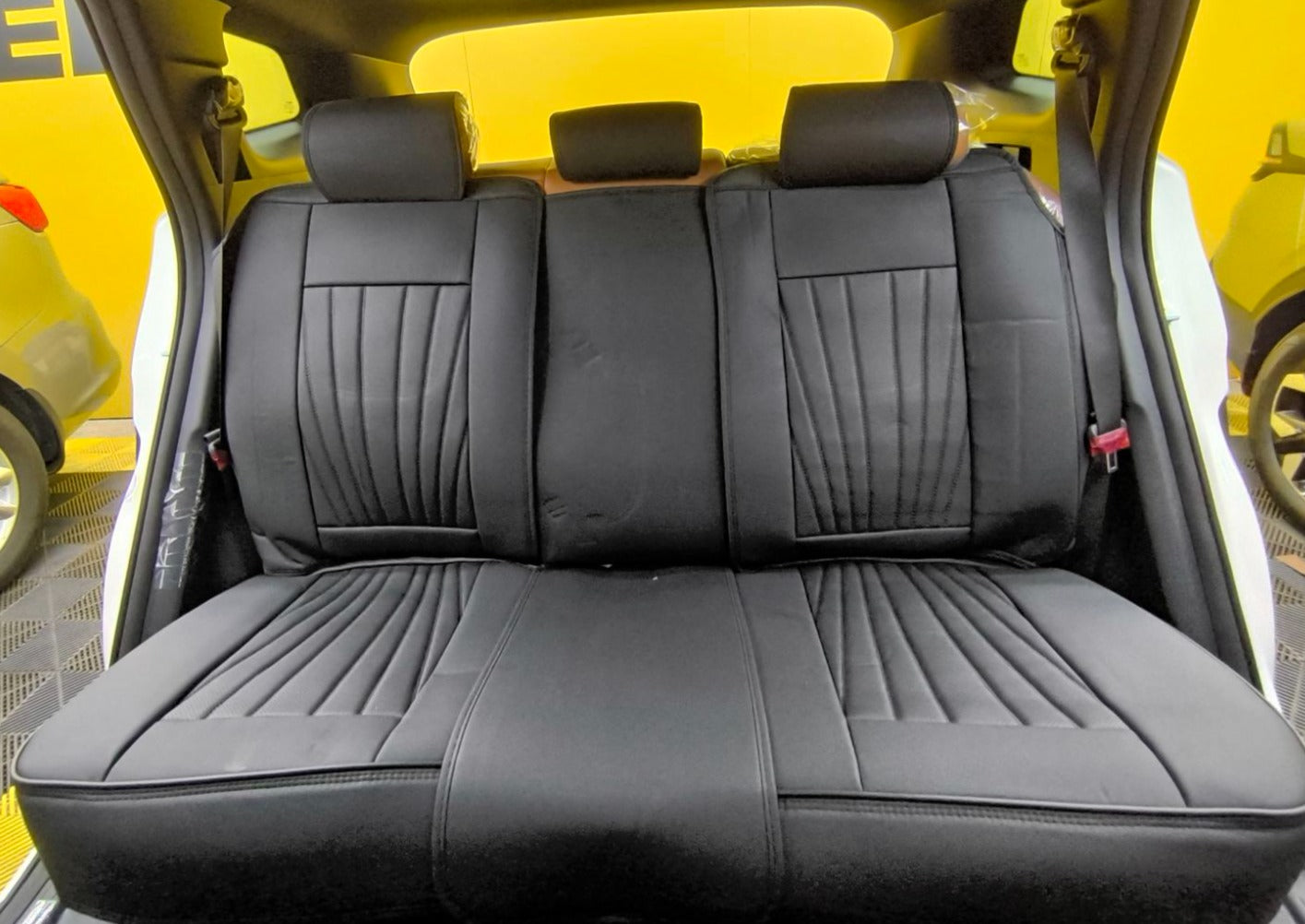 RAYMAX PREMIUM SEAT COVER (JK287) (1) SET (BLACK + YELLOW)