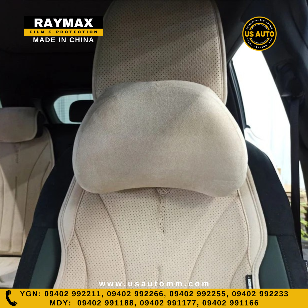 RAYMAX PREMIUM SUEDE SEAT PAD FULL SET (BEIGE)