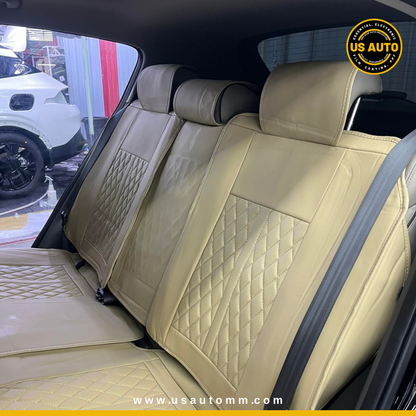 RAYMAX PREMIUM SEAT COVER - LEATHER (JK540) (1) SET (BEIGE + BEIGE)