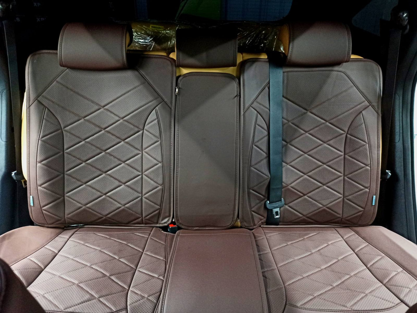 RAYMAX LUXURY SEAT COVER (H-24CX-08) (1) SET (COFFEE + COFFEE)