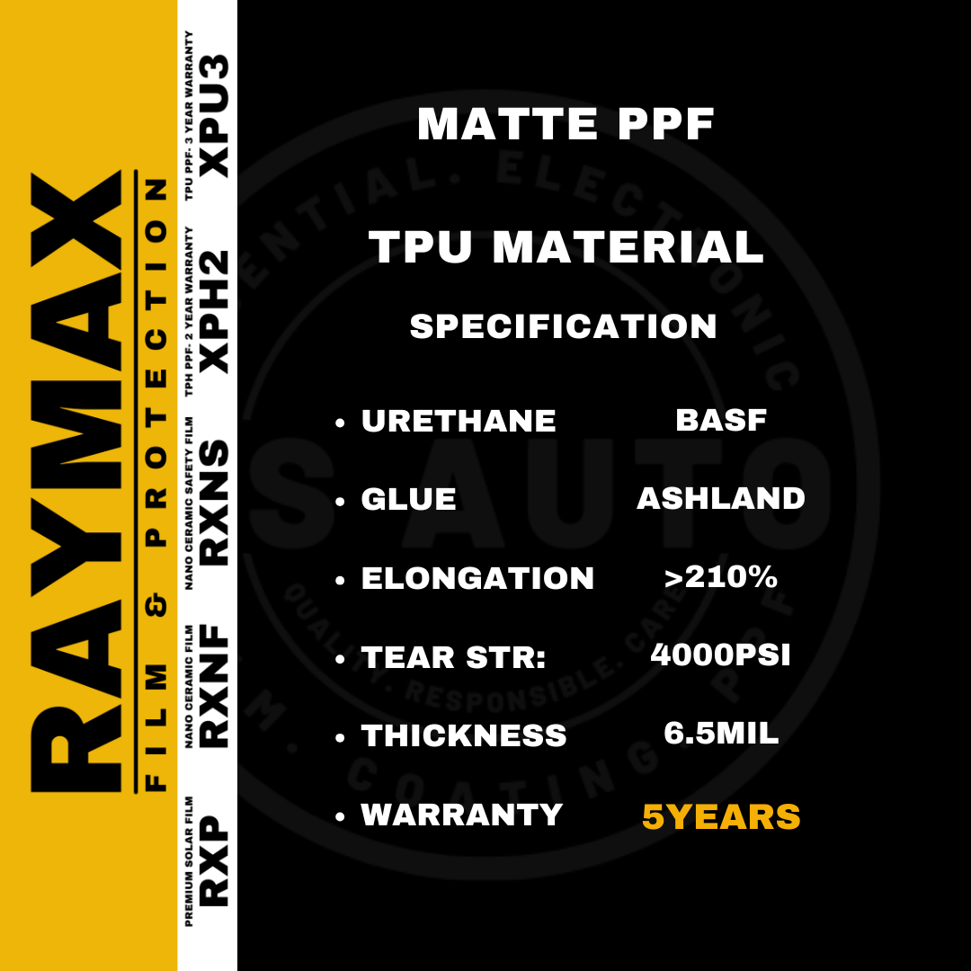 RAYMAX PPF XPU5-MT (TPU-MT) SQFT