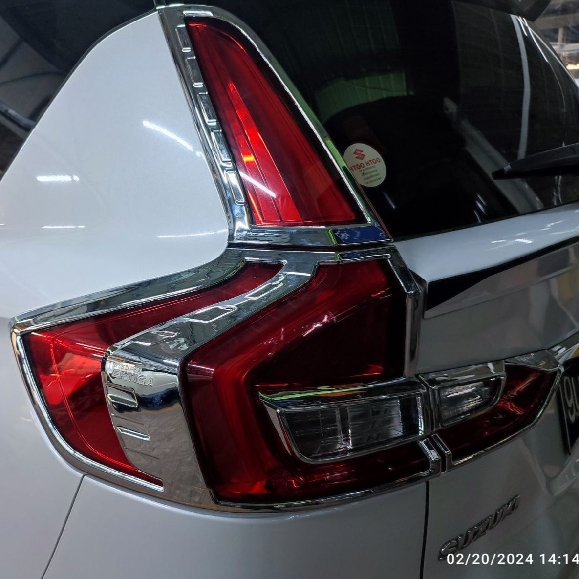 REAR LAMP COVER (1)SET=(6)PCS (CHROME) SUZUKI ERTIGA (19~20)