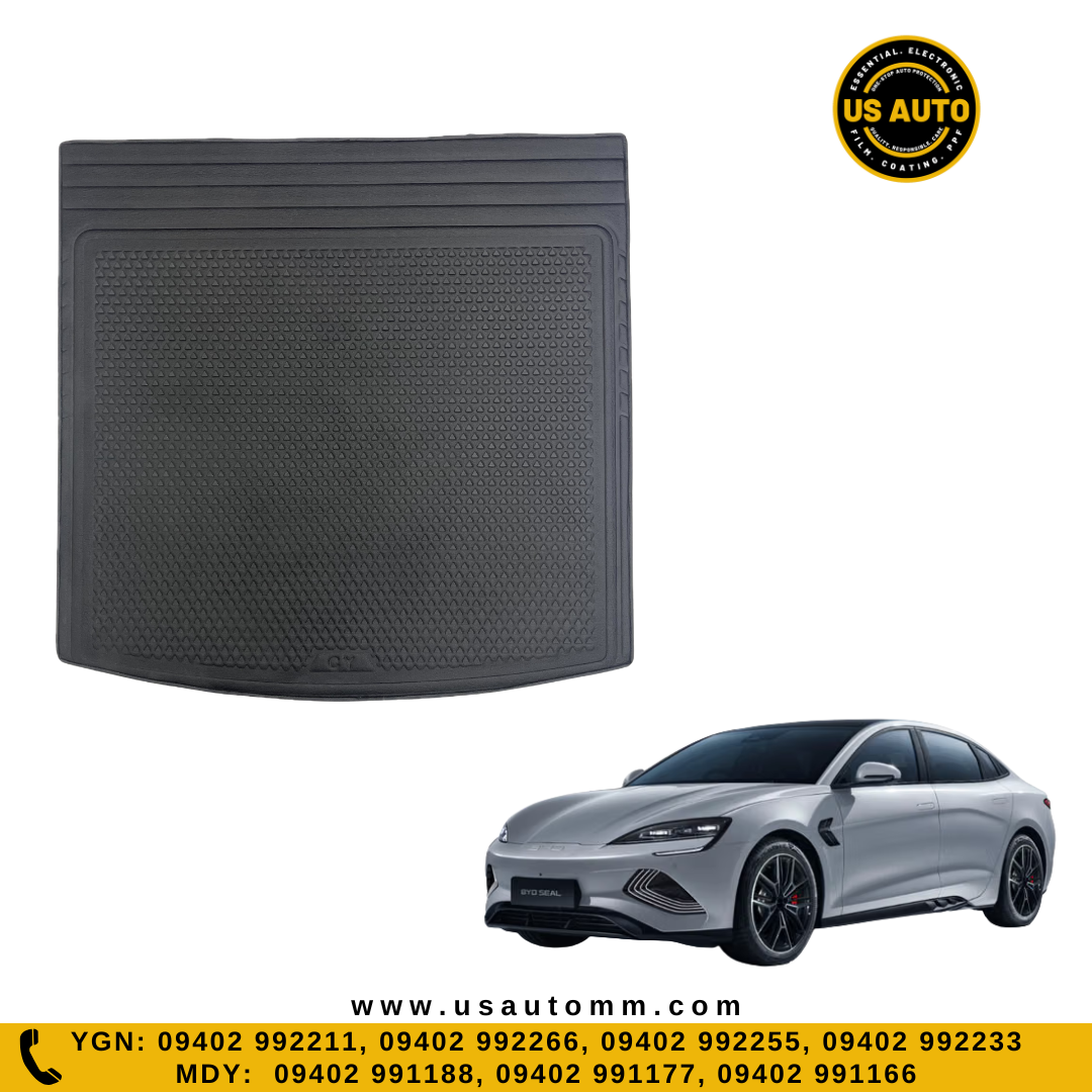 RUBBER TRUNK MAT (HIGH QUALITY) (BLACK) BYD SEAL EV