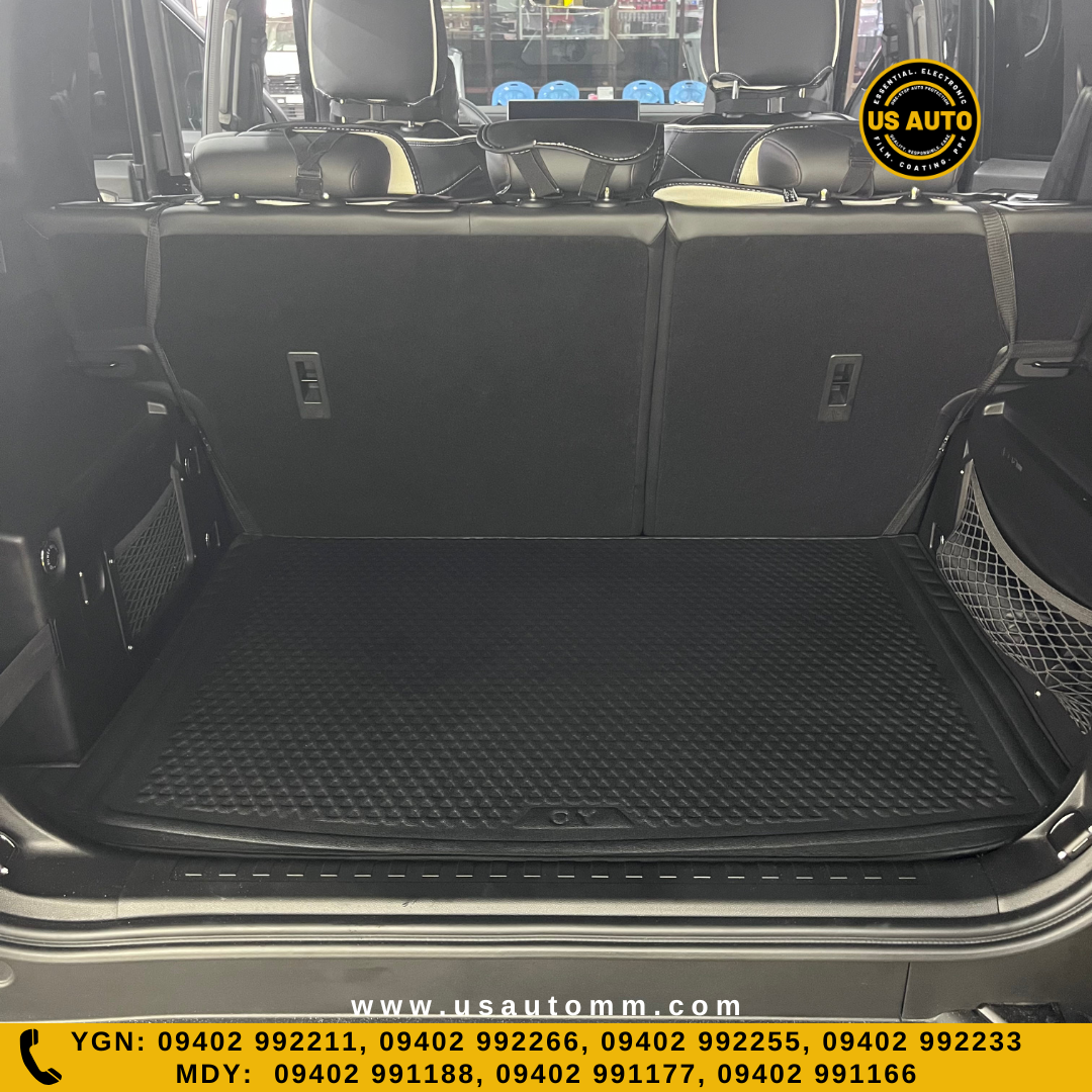 RUBBER TRUNK MAT (HIGH QUALITY) (BLACK) JETOUR T2